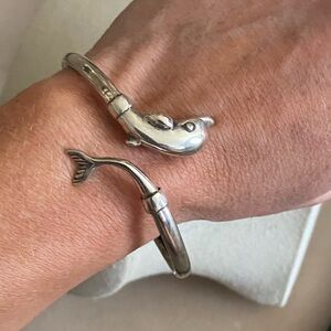 Sterling Silver Dolphin Bracelet 925